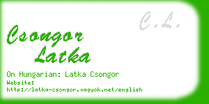 csongor latka business card